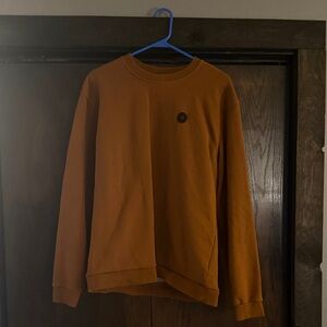 Men's Crewneck Sweater in Rich Orange